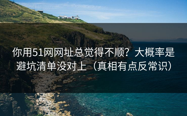 你用51网网址总觉得不顺？大概率是避坑清单没对上（真相有点反常识）